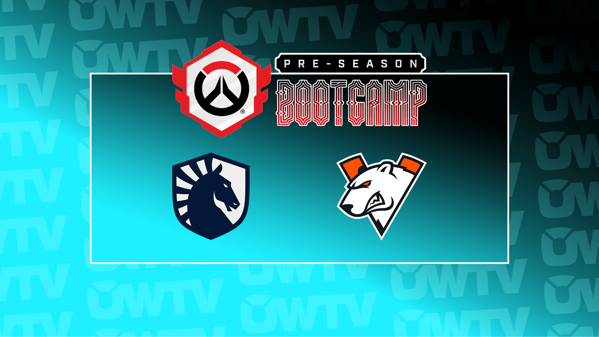OWTV graphic showing Team Liquid and Virtus.pro team logos
