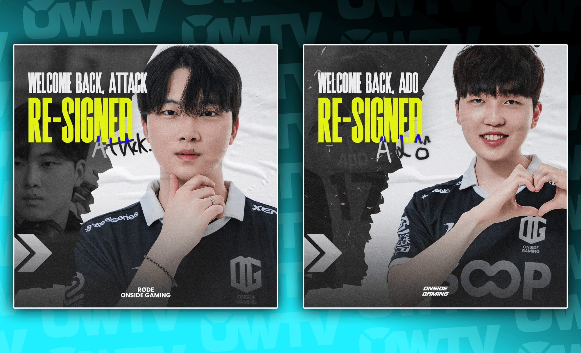 Attack and Ado's announcement images by ONSIDE GAMING.