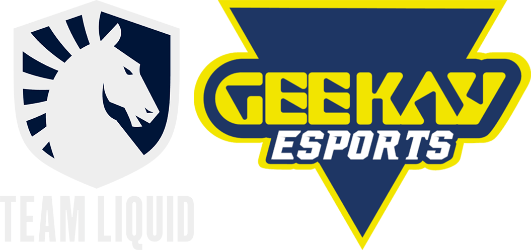 Team Liquid, Geekay Esports logos