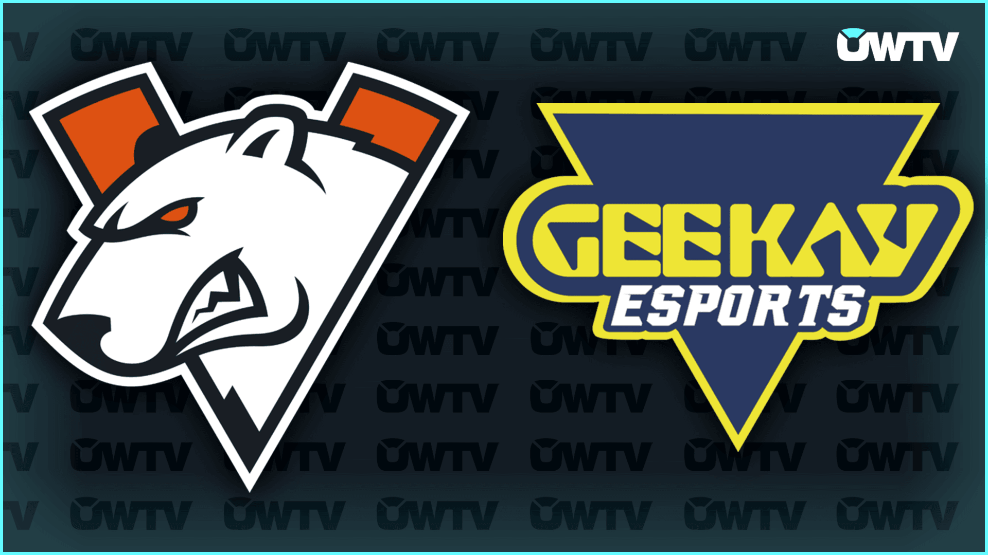 Virtus.pro vs. Geekay Esports logos
