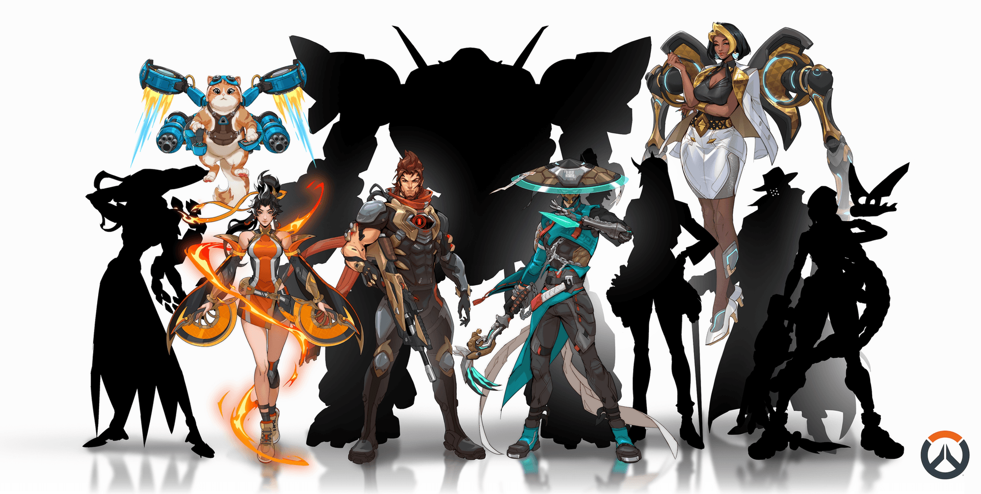 Reveal image of the five new heroes.